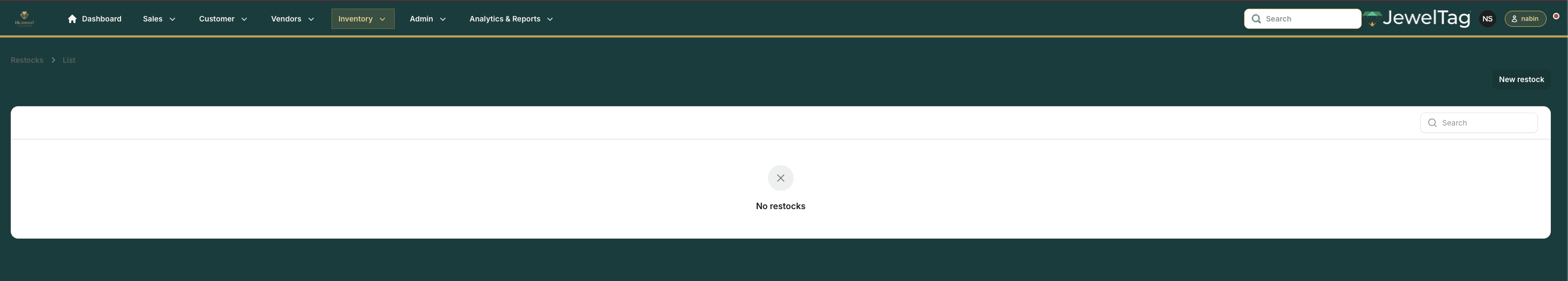Restock logs