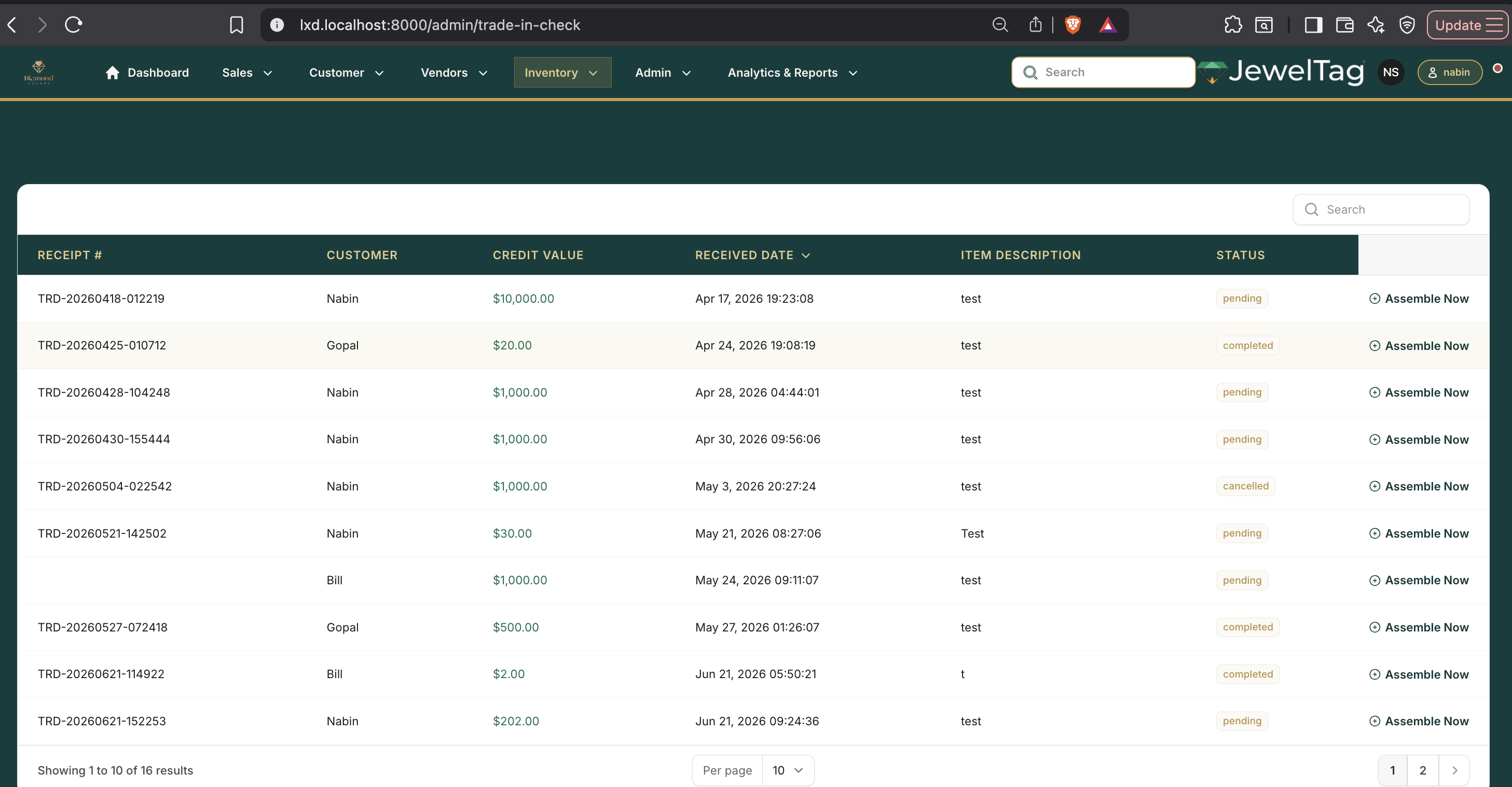 Trade-in check calculator